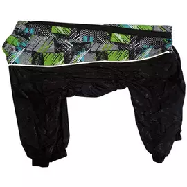 Osso Fashion дождевик для собак средних пород черный со вставками для девочек (55-0)