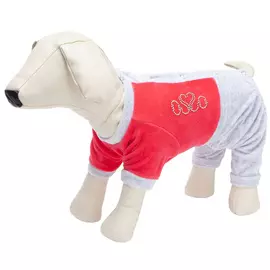 Osso Fashion костюм спортивный для собак велюр красный для девочек (22)