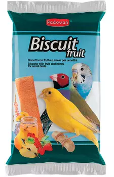 Padovan Biscuit Fruit бисквиты для декоративных птиц с фруктами и яйцом уп. 5 шт (1 уп)