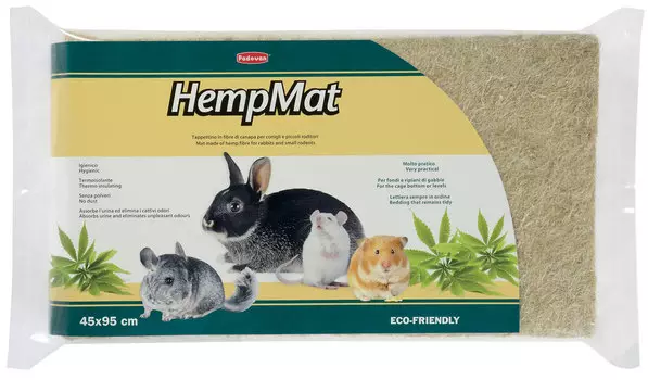 Padovan Hemp Mat коврик для грызунов и кроликов пенька средний 45 х 95 см (1 шт)