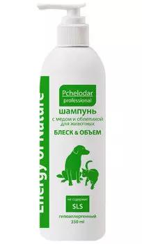 пчелодар блеск и объем шампунь для собак и кошек с медом и облепихой 350 мл (1 шт)