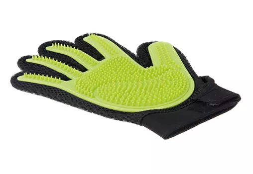 Перчатка силиконовая с шипами средняя салатовая V.I.Pet (1 шт)