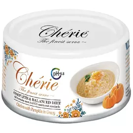 Pettric Cherie Adult Cat Complete &amp; Balanced Diet Urinary Chicken &amp; Pumpkin беззерновые для взрослых кошек при мочекаменной болезни с курицей и тыквой (80 гр х 24 шт)