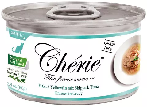 Pettric Cherie Adult Cat Grain Free Tuna беззерновые для взрослых кошек с тунцом в подливе (80 гр х 24 шт)