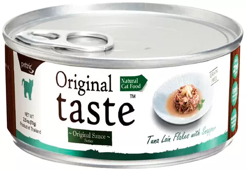 Pettric Original Taste Adult Cat Grain Free Tuna &amp; Snapper беззерновые для взрослых кошек с тунцом и люцианом в соусе (70 гр х 24 шт)
