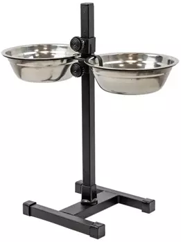 Подставка с мисками регулируемая металлическая Homepet 2 х 2 л (1 шт)
