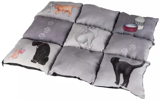 Подстилка для собак Trixie Patchwork Cat замша серая 45 х 55 см (1 шт)
