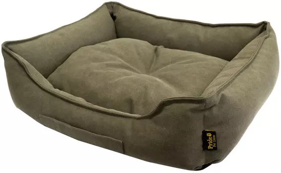 Pride лежак прямоугольный с высоким бортиком Кэмел оливковый 90 х 80 х 25 см (1 шт)