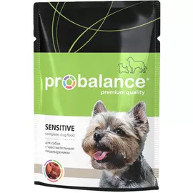 Probalance Dog Sensitive для взрослых собак всех пород с чувствительным пищеварением с курицей (100 гр х 25 шт)