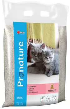 Pronature наполнитель комкующийся для туалета кошек с ароматом детской присыпки (12 кг)