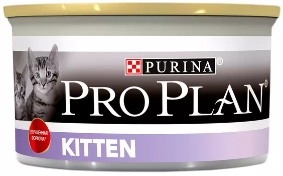 Purina Pro Plan Cat Kitten для котят мусс с курицей (85 гр х 24 шт)
