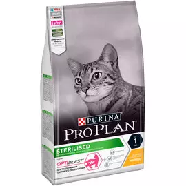 Purina Pro Plan Cat Optidigest Sterilised Chicken для взрослых кастрированных котов и стерилизованных кошек с чувствительным пищеварением с курицей (3 + 3 кг)