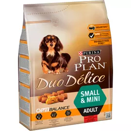 Purina Pro Plan Duo Delice Small &amp; Mini Adult для взрослых собак маленьких пород с говядиной и рисом (2,5 + 2,5 кг)