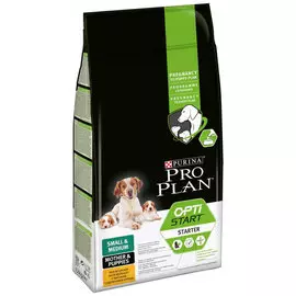 Purina Pro Plan Optistart Starter Small &amp; Medium для щенков маленьких и средних пород с курицей (12 кг)