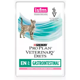Purina Veterinary Diets En St/ox Gastrointestinal для кошек и котят при расстройствах пищеварения с лососем 85 гр (85 гр х 10 шт)