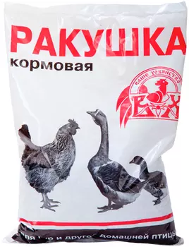 Ракушка кормовая минеральная для кур и другой домашней птицы Ваше Хозяйство 1 кг (1 шт)