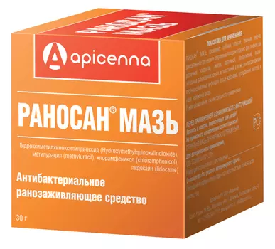 раносан мазь для лечения ран и кожных заболеваний у животных 30 гр (1 шт)