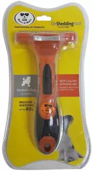 Расческа-триммер PerseiLine для длинношерстных собак с очистителем M 6,5 см (1 шт)