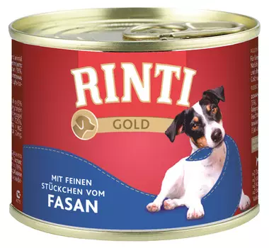 Rinti Gold для взрослых собак с фазаном (185 гр х 12 шт)