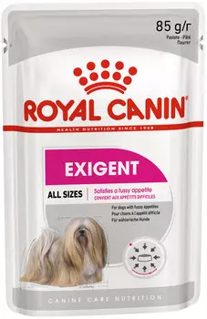 Royal Canin Exigent Care для привередливых взрослых собак всех пород паштет (85 гр х 12 шт)