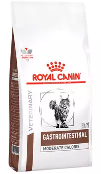Royal Canin Gastro Intestinal Moderate Calorie Gim35 для взрослых кошек при заболеваниях желудочно-кишечного тракта с умеренным содержанием энергии (0,4 кг)