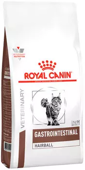 Royal Canin Gastrointestinal Hairball для взрослых кошек при заболеваниях желудочно-кишечного тракта для вывода шерсти (2 кг)