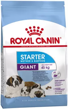 Royal Canin Giant Starter для щенков крупных пород до 2 месяцев, беременных и кормящих сук (4 кг)