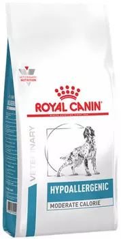 Royal Canin Hypoallergenic Moderate Calorie для взрослых собак при пищевой аллергии с умеренным содержанием калорий (7 кг)