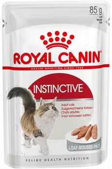 Royal Canin Instinctive для взрослых кошек паштет (85 гр х 12 шт)