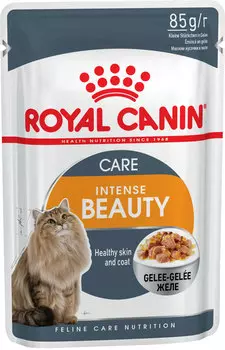 Royal Canin Intense Beauty для взрослых кошек при аллергии в желе (85 гр х 24 шт)