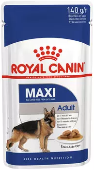 Royal Canin Maxi Adult для взрослых собак крупных пород в соусе (140 гр х 10 шт)