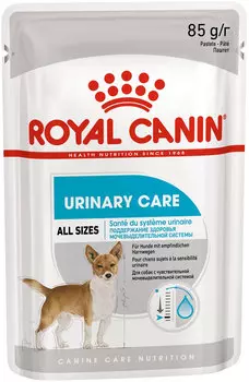 Royal Canin Urinary Care для взрослых собак всех пород при мочекаменной болезни паштет (85 гр х 12 шт)