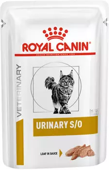 Royal Canin Urinary S/o для взрослых кошек при мочекаменной болезни паштет 85 гр (85 гр)