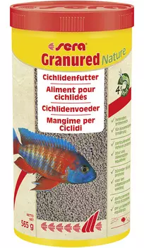 Sera Granured корм гранулы для плотоядных цихлид для улучшения окраса (1 л)