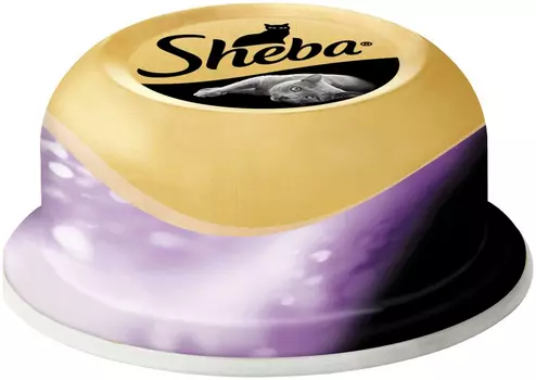 Sheba для взрослых кошек коктейль с тунцом и креветками (80 гр х 12 шт)