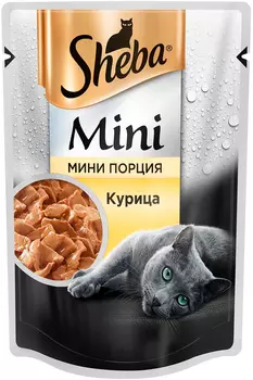 Sheba Mini порция для взрослых кошек с курицей (50 гр)