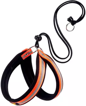 Шлейка для собак маленьких пород Ferplast Reflex 1 оранжевая (1 шт)
