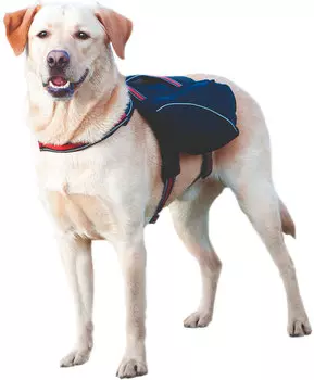 Шлейка рюкзак для собак Trixie L чёрная 29 × 15 см (1 шт)