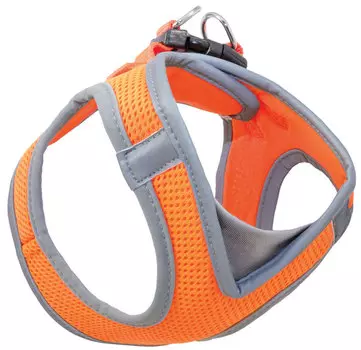 Шлейка жилетка мягкая для собак Triol Xs нейлоновая оранжевая 32 - 36 см (1 шт)