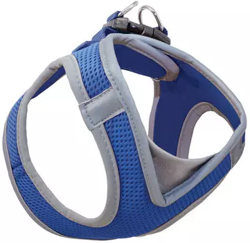 Шлейка жилетка мягкая для собак Triol Xs нейлоновая синяя 32 - 36 см (1 шт)