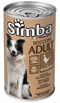 Simba для взрослых собак кусочки с дичью (1230 гр х 12 шт)