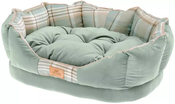 Софа для собак и кошек Ferplast Charles 50 с двусторонней подушкой зеленая 45 х 35 х 17 см (1 шт)