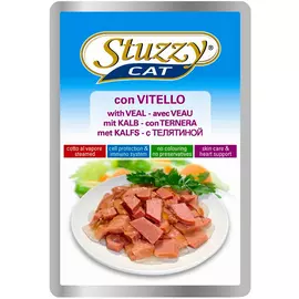 Stuzzy Cat для взрослых кошек с телятиной в соусе (100 гр х 24 шт)