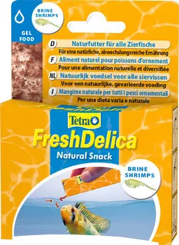 Tetra Freshdelica Brine Shrimps корм для рыб сушеная креветка в желе (48 гр)