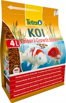 Tetra Pond Koi Colour &amp; Growth Sticks корм гранулы для прудовых рыб для роста (1 л)