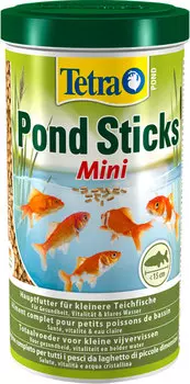 Tetra Pond Mini Sticks корм гранулы для прудовых рыб мелкие гранулы (1 л)