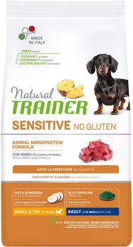 Trainer Natural Sensitive No Gluten Small &amp; Toy Adult Lamb безглютеновый для взрослых собак маленьких пород с ягненком (7 кг)