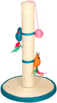 Triol когтеточка «Столбик» с двумя мышками и шариком (1 шт)