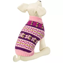 Triol свитер для собак Цветочки розово-фиолетовый (xl)