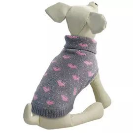Triol свитер для собак Сердечки серый (l)